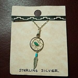 Dream Catcher Sterling Silver Necklace NEW